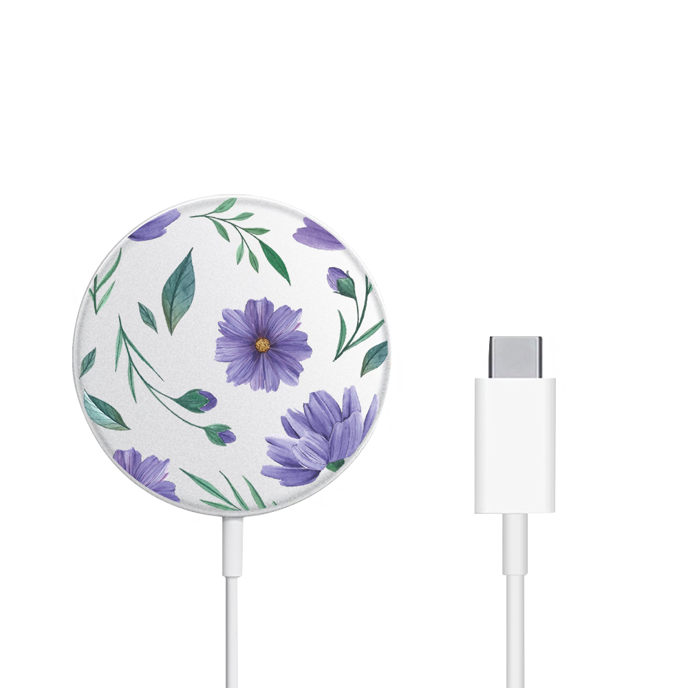 Magnetic Wireless Charger - February Violets