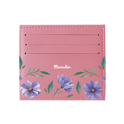 6 Slots Card Holder - February Violets