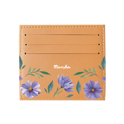 6 Slots Card Holder - February Violets