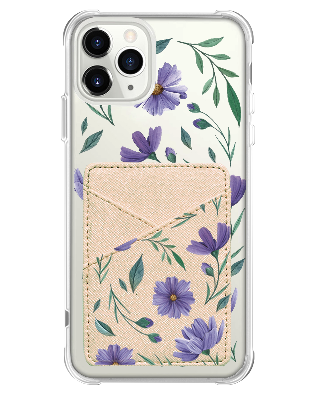 iPhone Phone Wallet Case - February Violets 2.0