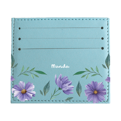 6 Slots Card Holder - February Violets