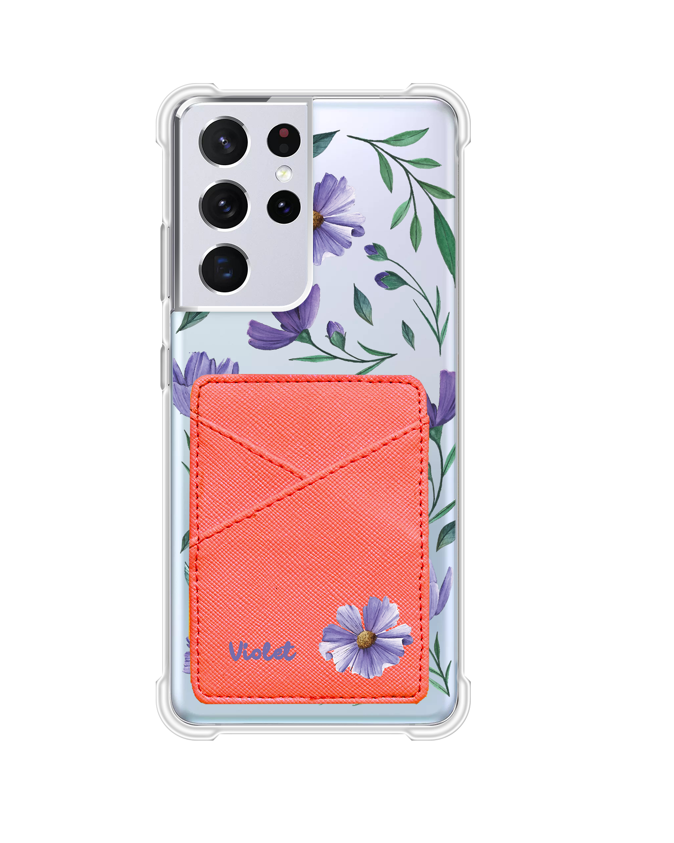 Android Phone Wallet Case - February Violets 1.0