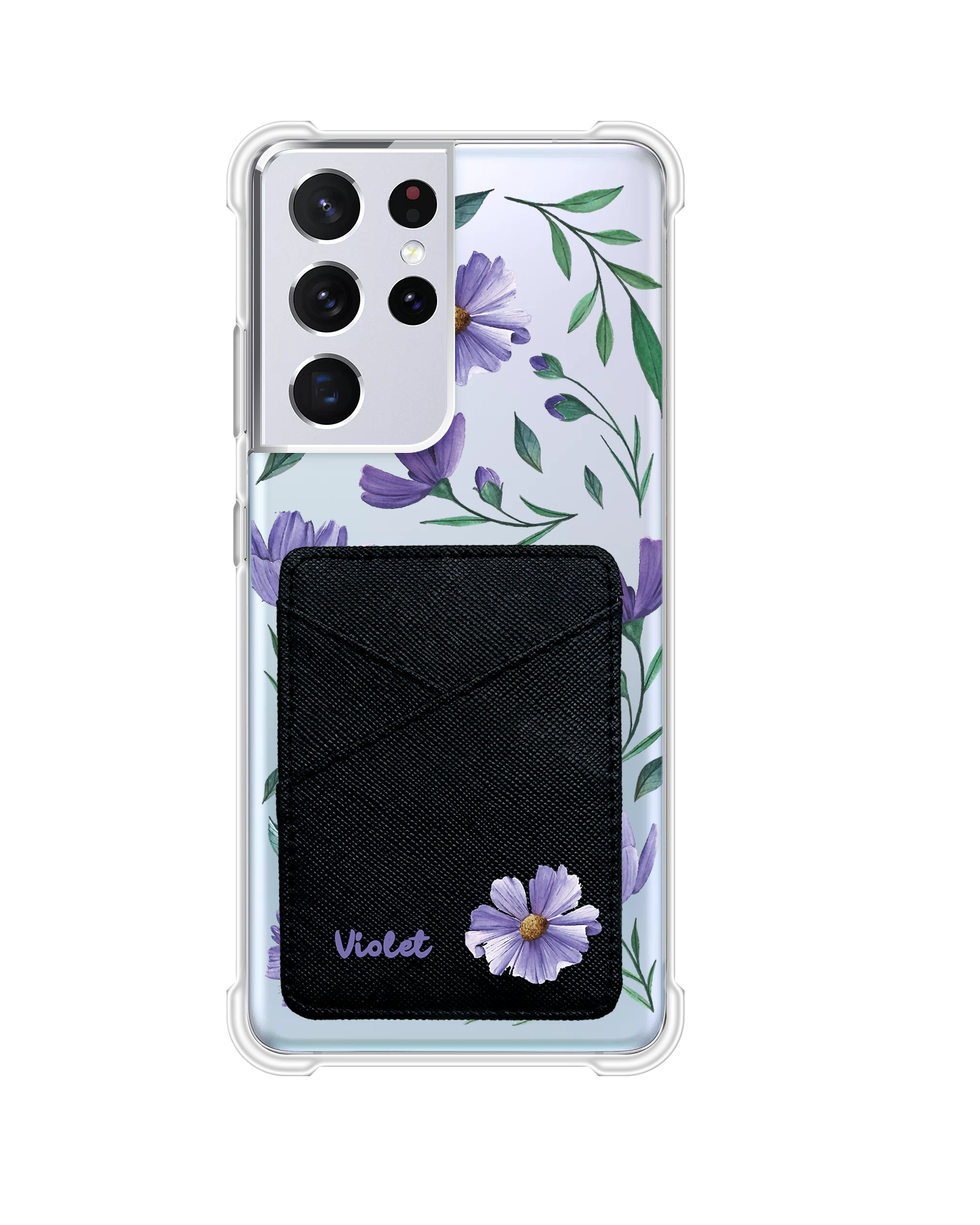 Android Phone Wallet Case - February Violets 1.0