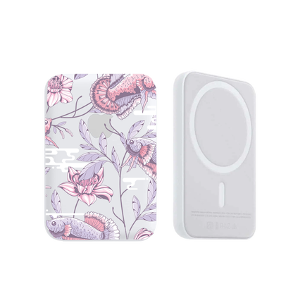 Magnetic Wireless Powerbank - Fish & Floral 1.0