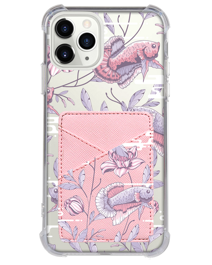 iPhone Phone Wallet Case - Fish & Floral 1.0