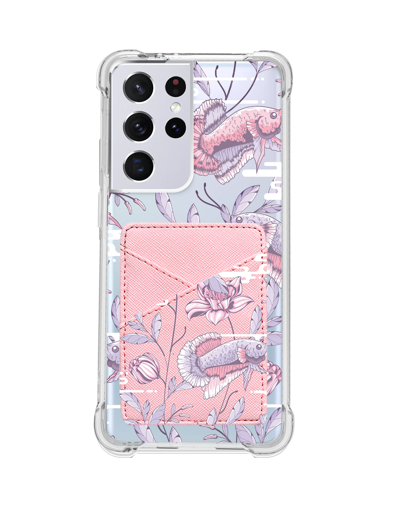 Android Phone Wallet Case - Fish & Floral 1.0