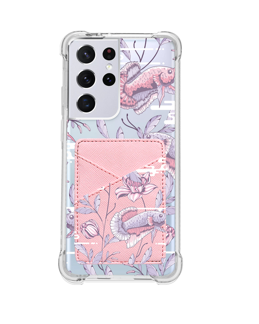 Android Phone Wallet Case - Fish & Floral 1.0