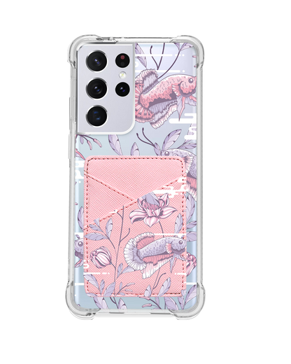 Android Phone Wallet Case - Fish & Floral 1.0