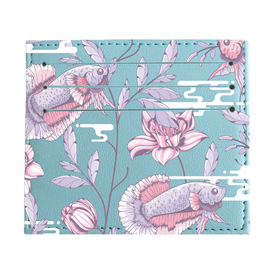 6 Slots Card Holder - Fish & Floral 1.0