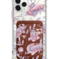 iPhone Magnetic Wallet Case - Fish & Floral 1.0