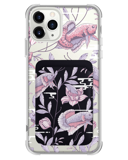 iPhone Magnetic Wallet Case - Fish & Floral 1.0