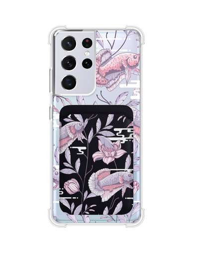 Android Magnetic Wallet Case - Fish & Floral 1.0