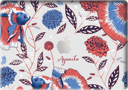 Macbook Snap Case - Fish & Floral 2.0