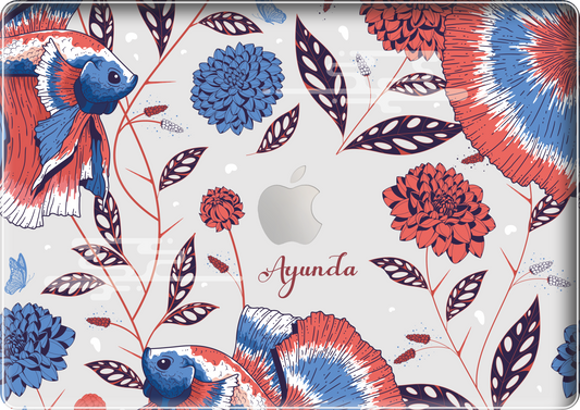 Macbook Snap Case - Fish & Floral 2.0