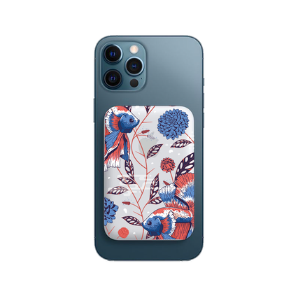 Magnetic Wireless Powerbank - Fish & Floral 2.0