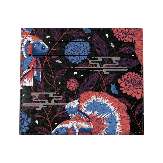 6 Slots Card Holder - Fish & Floral 2.0