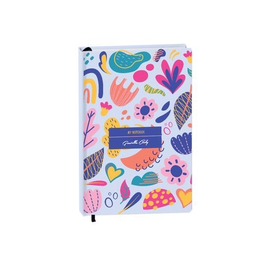 Hardcover Bookpaper Journal - Florals (with Elastic Band & Bookmark)