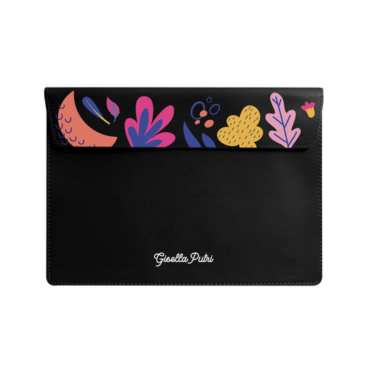 Vegan Leather Sleeve - Florals
