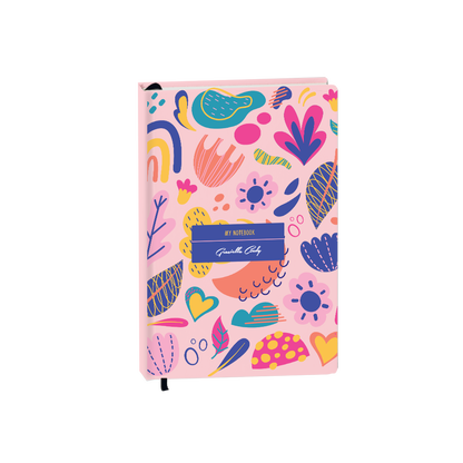 Hardcover Bookpaper Journal - Florals (with Elastic Band & Bookmark)
