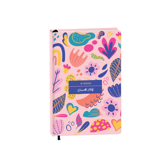 Hardcover Bookpaper Journal - Florals (with Elastic Band & Bookmark)