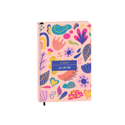 Hardcover Bookpaper Journal - Florals (with Elastic Band & Bookmark)