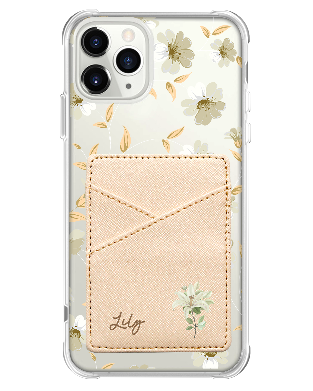 iPhone Phone Wallet Case - White Magnolia