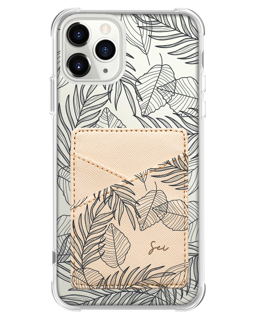 iPhone Phone Wallet Case - Sketchy Tropical 2.0
