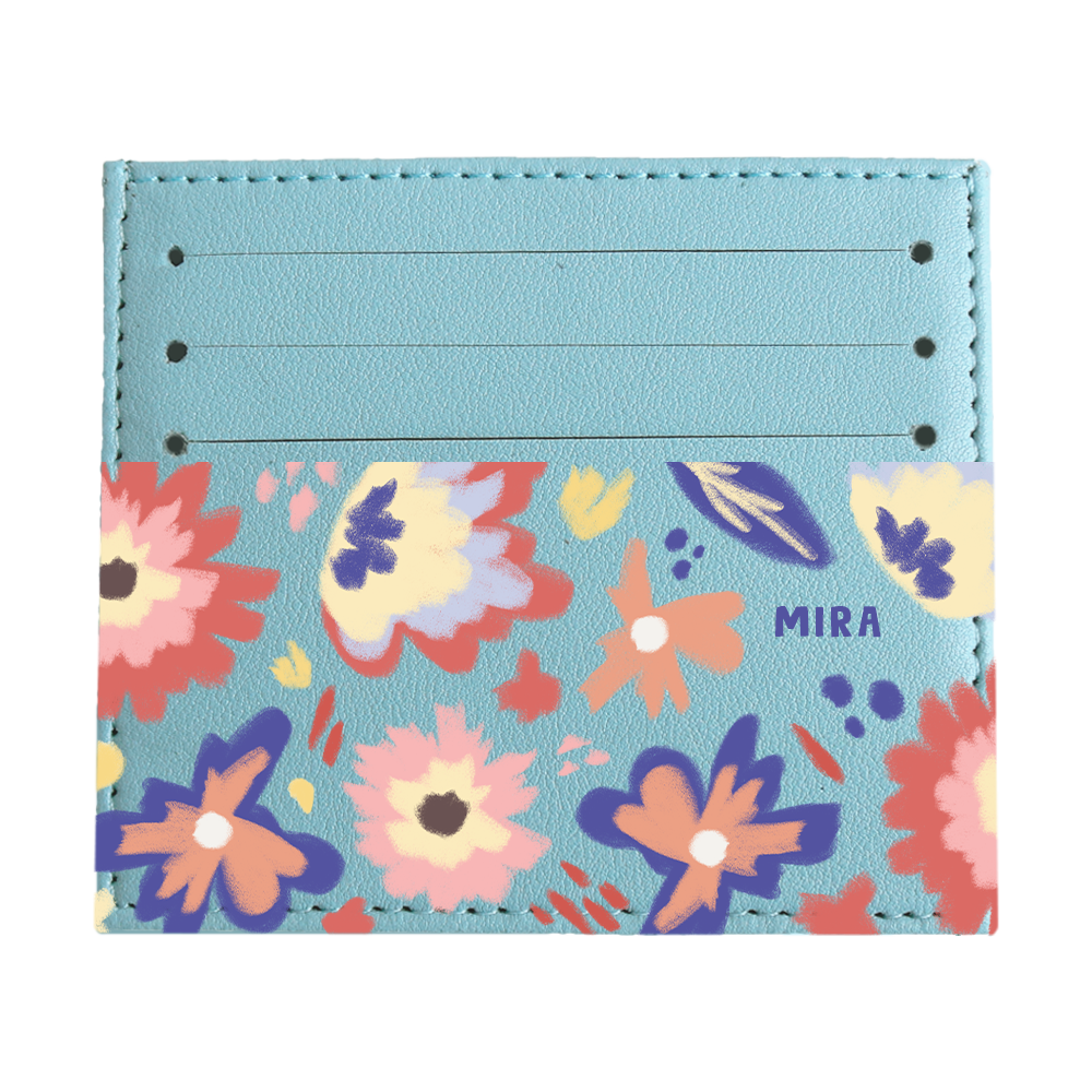 6 Slots Card Holder - Flower Lovers