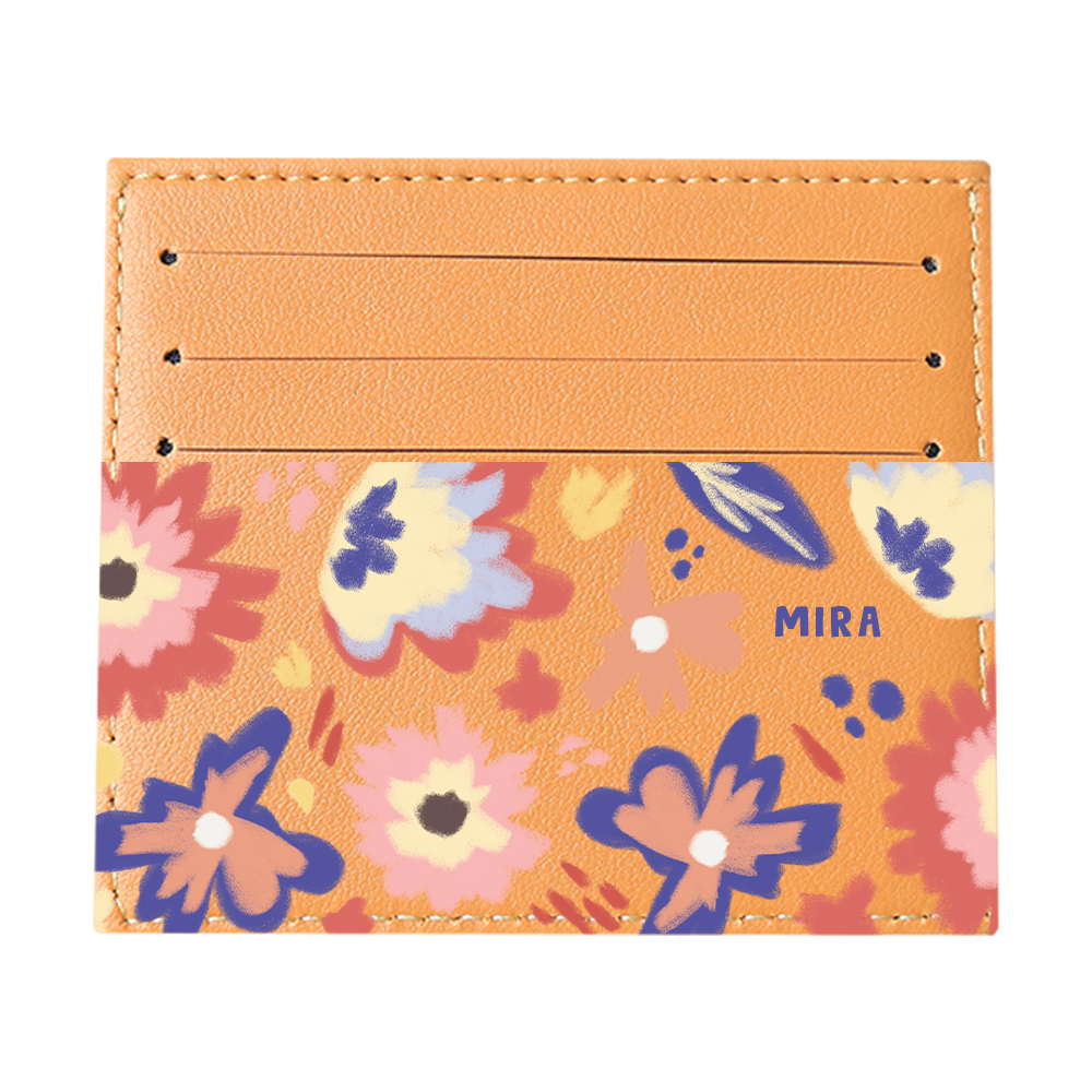 6 Slots Card Holder - Flower Lovers