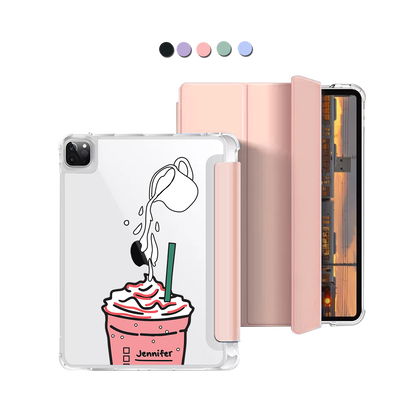 iPad Macaron Flip Cover - Raspberry Frappe