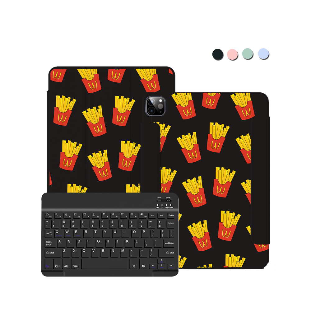 iPad / Android Tab Wireless Keyboard Flipcover - Fries