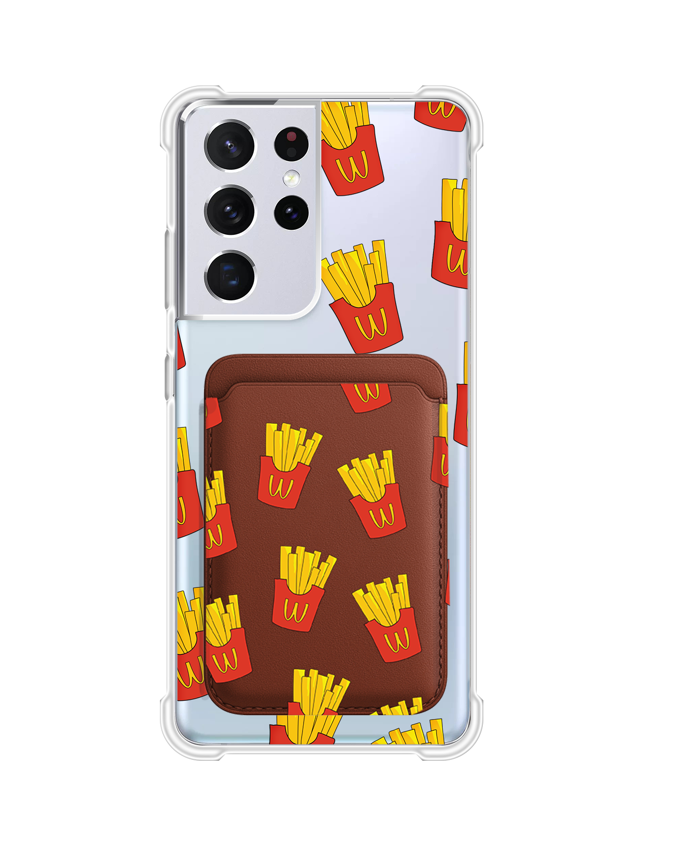 Android Magnetic Wallet Case - Fries