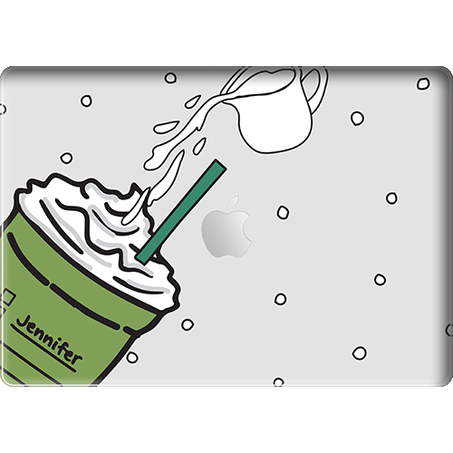 Macbook Snap Case - Green Tea Matcha Frappe