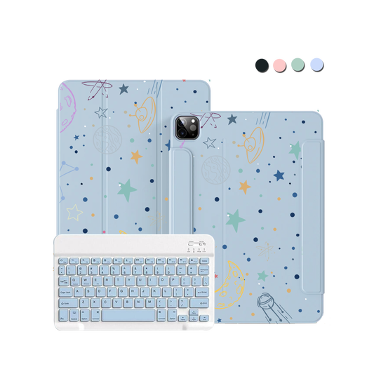 iPad / Android Tab Wireless Keyboard Flipcover - Galaxy