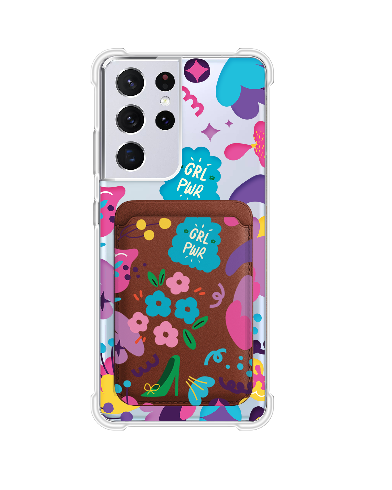 Android Magnetic Wallet Case - Girl Power