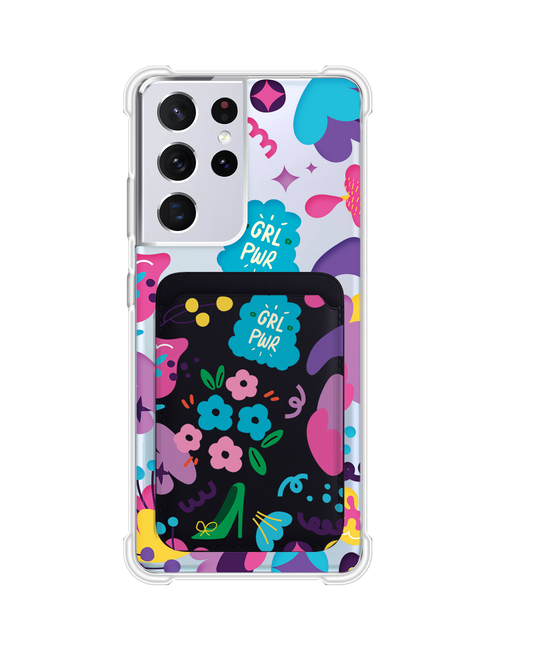 Android Magnetic Wallet Case - Girl Power