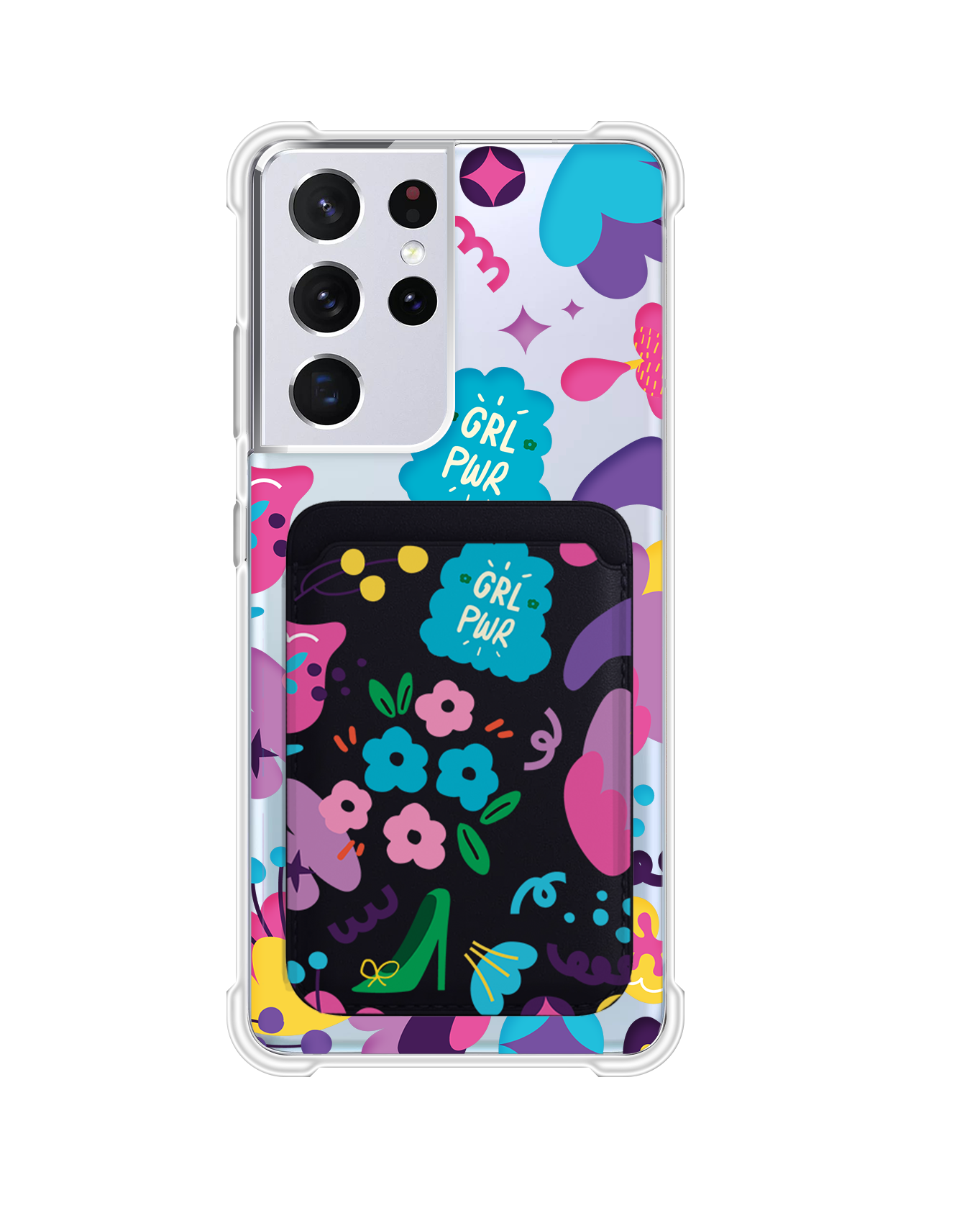 Android Magnetic Wallet Case - Girl Power