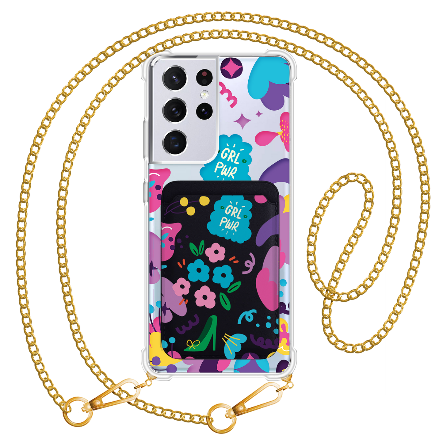 Android Magnetic Wallet Case - Girl Power