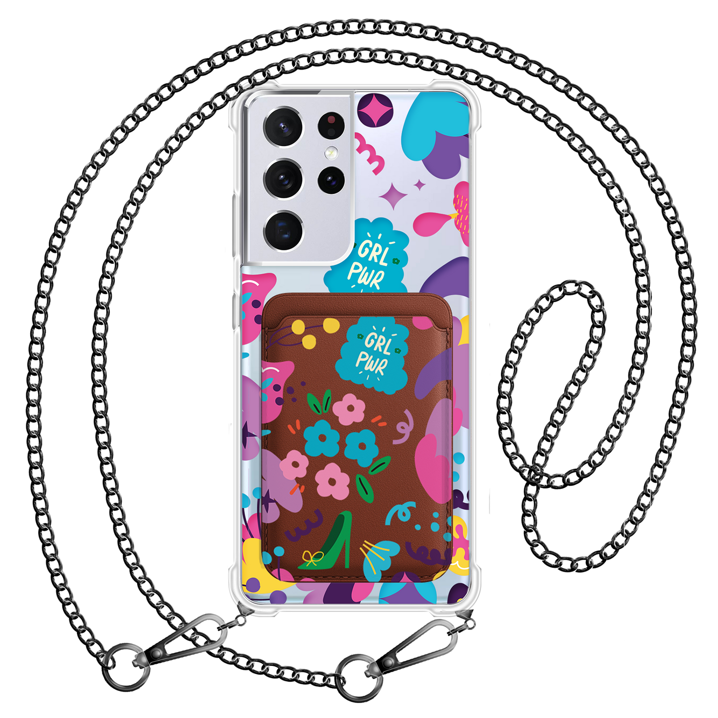 Android Magnetic Wallet Case - Girl Power