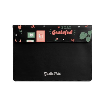 Vegan Leather Sleeve - Grateful