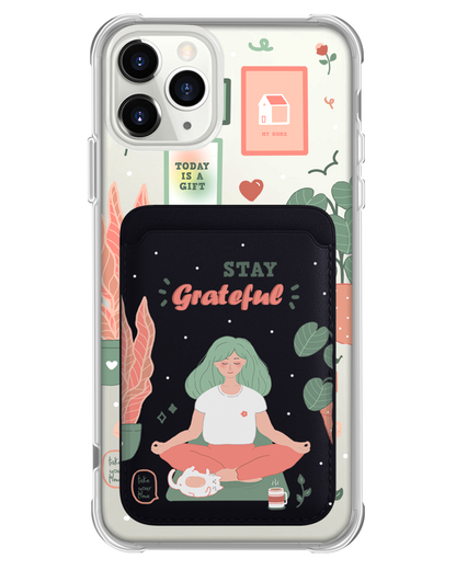 iPhone Magnetic Wallet Case - Grateful