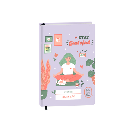 Hardcover Bookpaper Journal - Grateful (with Elastic Band & Bookmark)