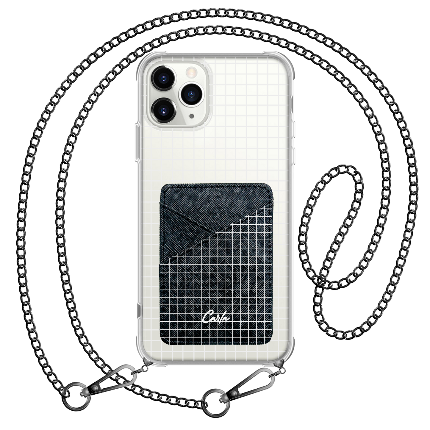 iPhone Phone Wallet Case - Grid