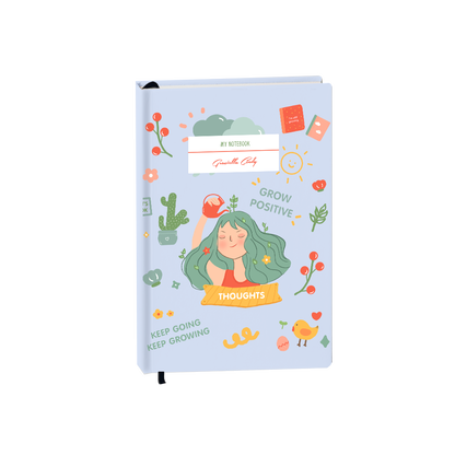 Hardcover Bookpaper Journal - Grow (with Elastic Band & Bookmark)