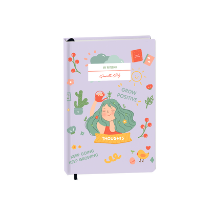 Hardcover Bookpaper Journal - Grow (with Elastic Band & Bookmark)