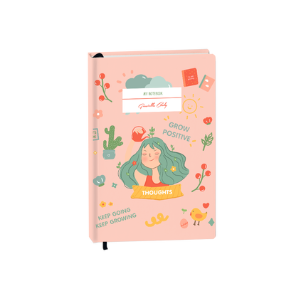 Hardcover Bookpaper Journal - Grow (with Elastic Band & Bookmark)