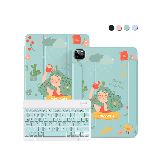 iPad / Android Tab Wireless Keyboard Flipcover - Grow