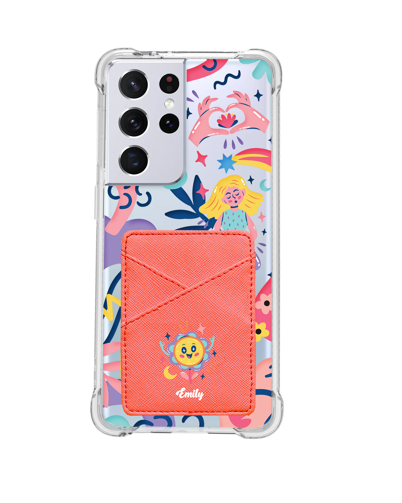 Android Phone Wallet Case - Heather