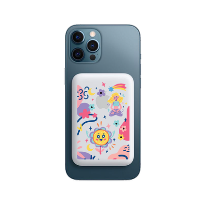 Magnetic Wireless Powerbank - Heather