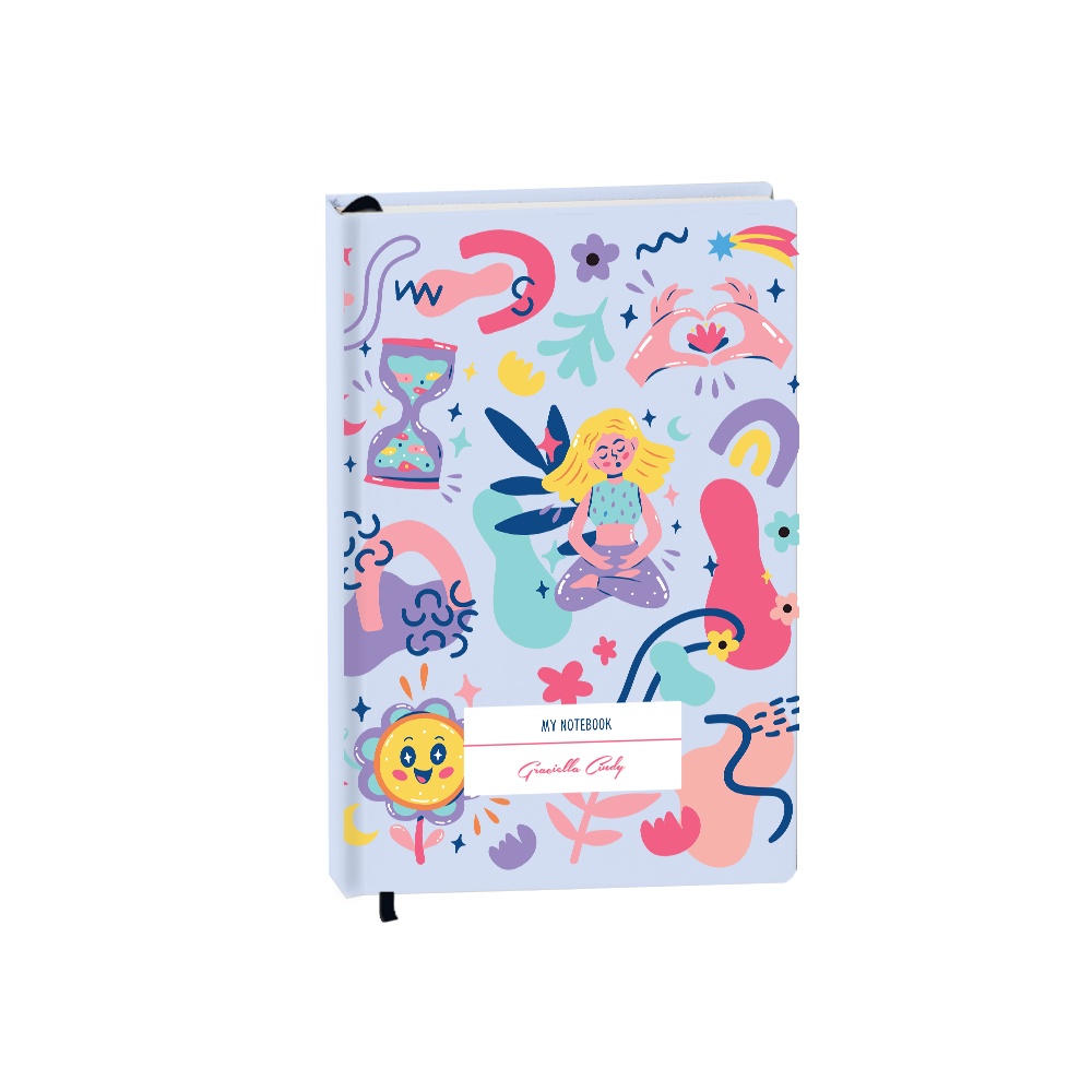 Hardcover Bookpaper Journal - Heather (with Elastic Band & Bookmark)